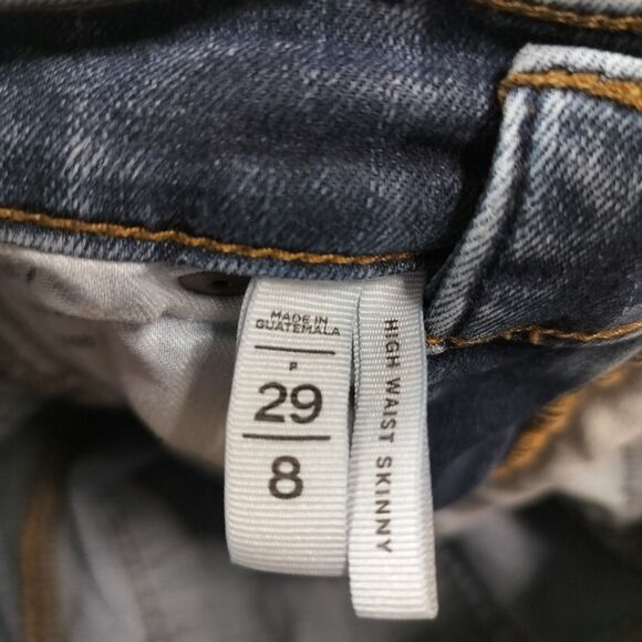 Women's LOFT High Waist Skinny Ankle Jeans. Size 8. 29" - Picture 4 of 7